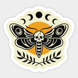 Deaths head moth Sticker